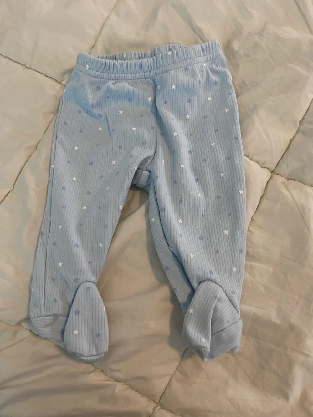 Carter's Light Blue Star-Print Footed Pajama Sleep Sack